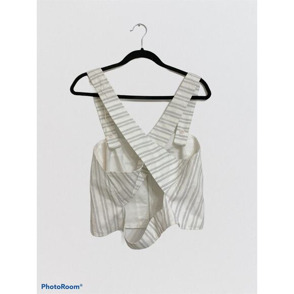 NEW Rebecca Taylor Sleeveless Striped Corset Top - Picture 6 of 9